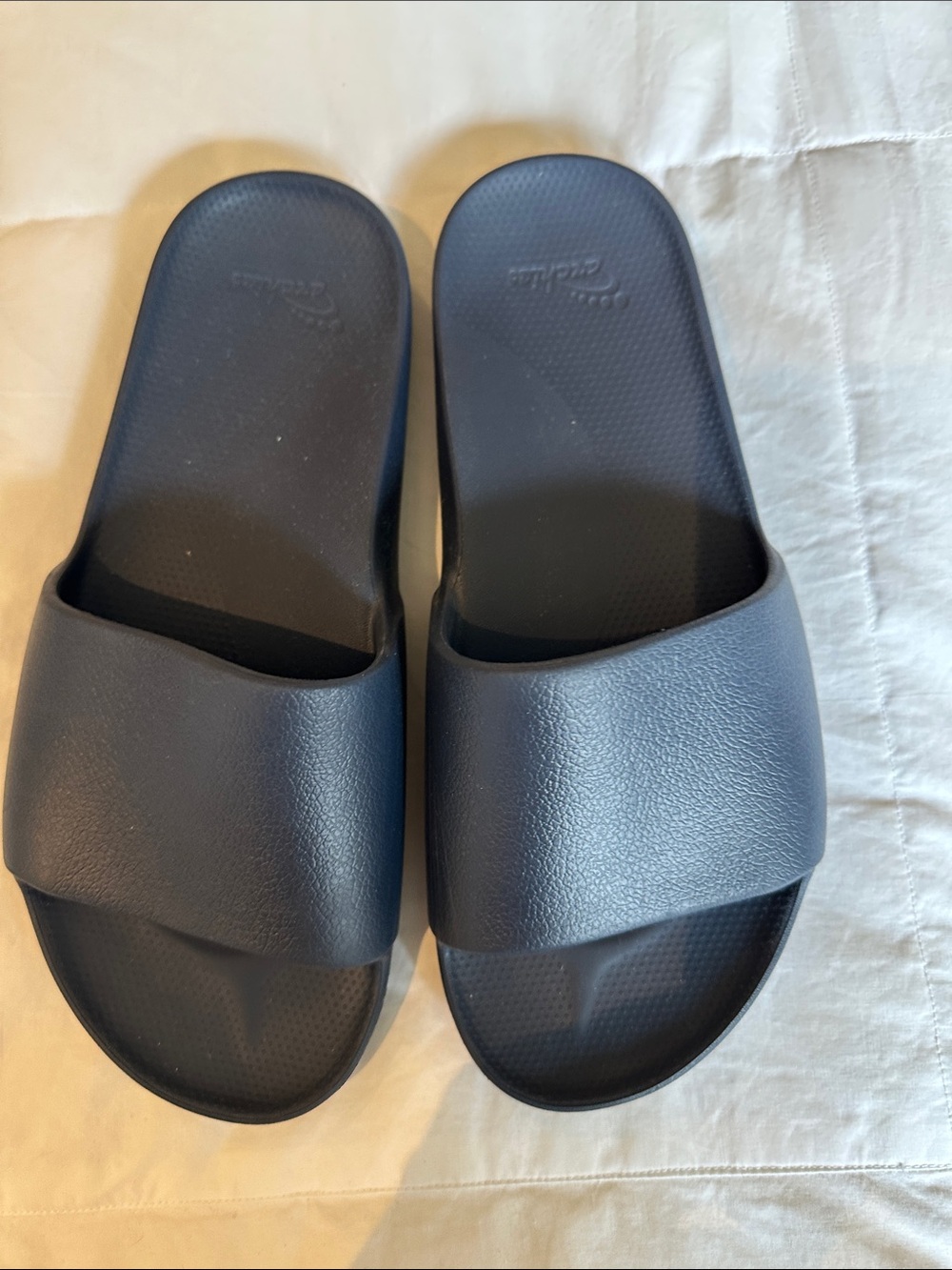 Arche Women's dark Navy Slide Sandals with Cushioned Arched Footbed